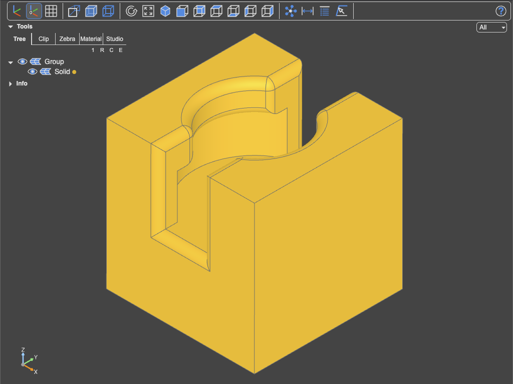 Object selection mode