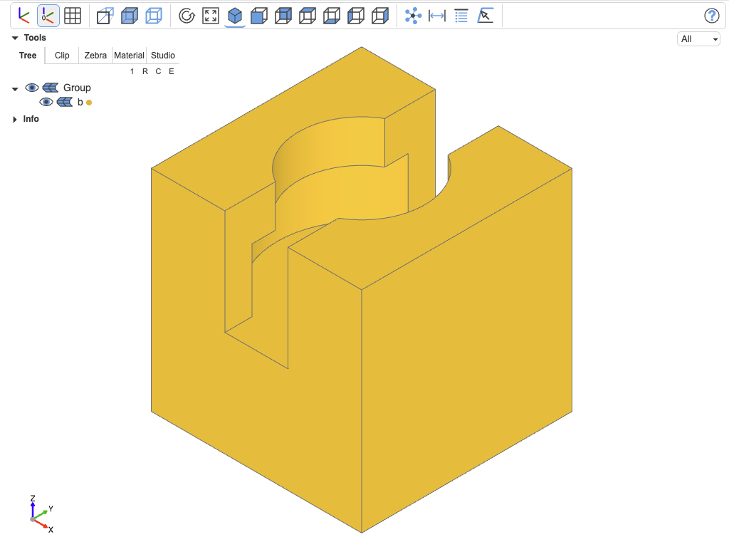 Object selection mode